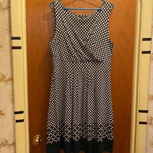 Black and white polka dot dress